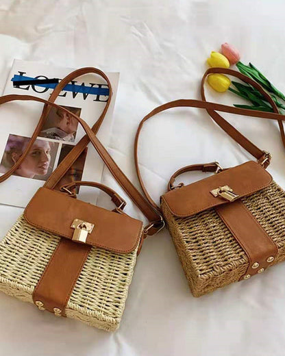 Torba damska crossbody – pleciony styl z eleganckim akcentem