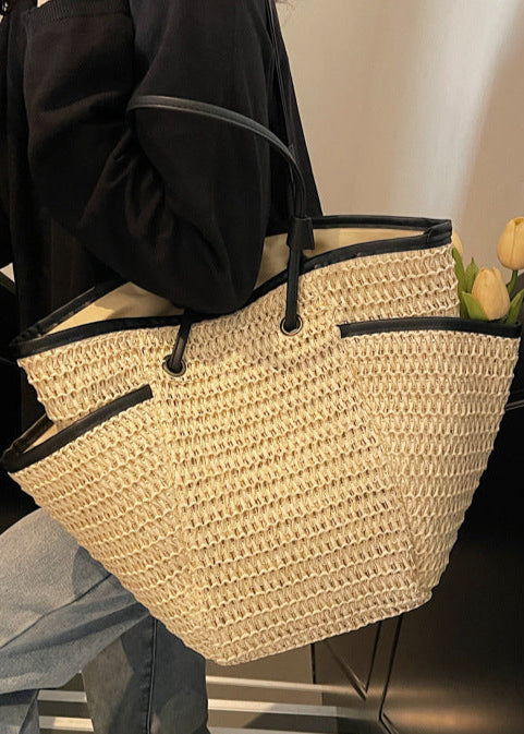 Torba damska shopper – pleciony styl z funkcjonalnymi komorami