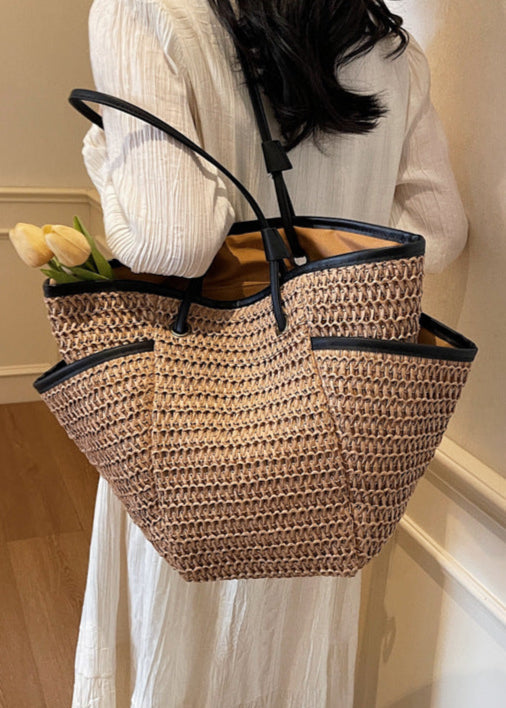 Torba damska shopper – pleciony styl z funkcjonalnymi komorami