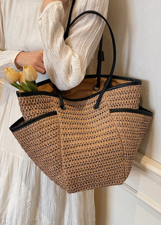 Torba damska shopper – pleciony styl z funkcjonalnymi komorami