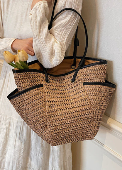 Torba damska shopper – pleciony styl z funkcjonalnymi komorami