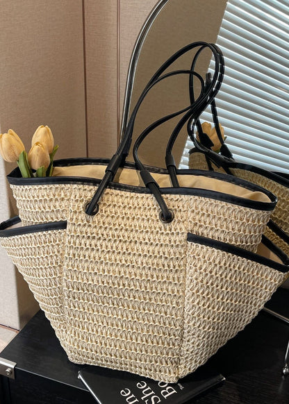 Torba damska shopper – pleciony styl z funkcjonalnymi komorami