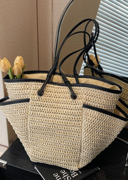 Torba damska shopper – pleciony styl z funkcjonalnymi komorami