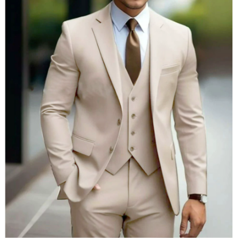 Trzyczęściowy komplet garniturowy dla mężczyzn 6