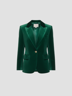 VALENTISSE | MARYNARKA DAMSKA Z AKSAMITNEGO WEŁNY – LUKSUSOWA STRUKTURA I PONADCZASOWY SZYK 2