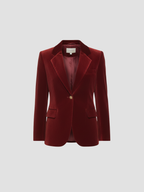 VALENTISSE | MARYNARKA DAMSKA Z AKSAMITNEGO WEŁNY – LUKSUSOWA STRUKTURA I PONADCZASOWY SZYK 4