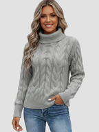 VALERIA | SWETER Z WYSOKIM KOŁNIERZEM | ELEGANCJA I WYGODA 1