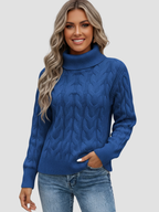 VALERIA | SWETER Z WYSOKIM KOŁNIERZEM | ELEGANCJA I WYGODA 2