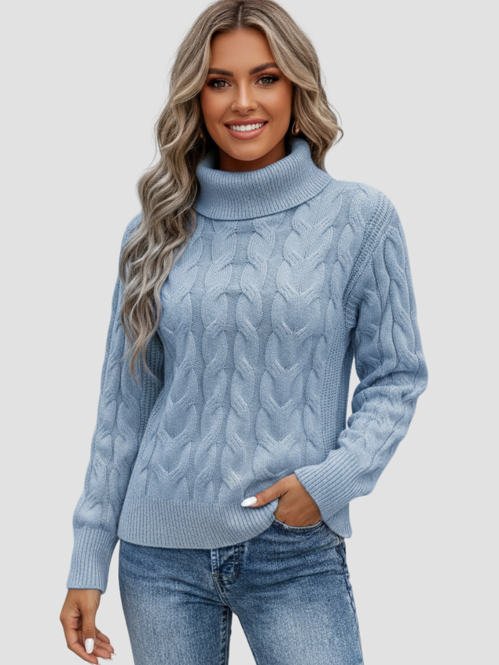 VALERIA | SWETER Z WYSOKIM KOŁNIERZEM | ELEGANCJA I WYGODA 3