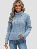 VALERIA | SWETER Z WYSOKIM KOŁNIERZEM | ELEGANCJA I WYGODA 3