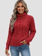 VALERIA | SWETER Z WYSOKIM KOŁNIERZEM | ELEGANCJA I WYGODA 4