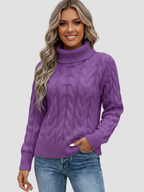 VALERIA | SWETER Z WYSOKIM KOŁNIERZEM | ELEGANCJA I WYGODA 5