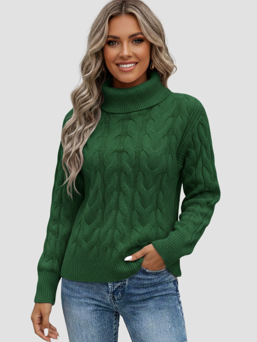 VALERIA | SWETER Z WYSOKIM KOŁNIERZEM | ELEGANCJA I WYGODA 6