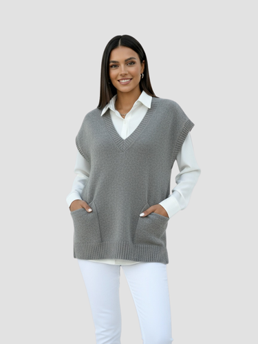 VERA | KAMIZELKA BEZ RĘKAWÓW | MIĘKKA WEŁNA I WSZECHSTRONNY STYL 0