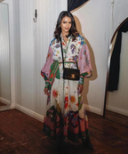 Włoska sukienka koszulowa maxi dla kobiet 5