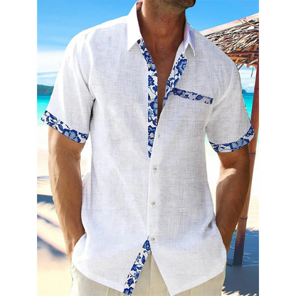 Wygodna koszula męska krótkie rękawy