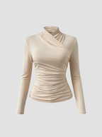 ZAFIRA | DAMSKI TOP Z DŁUGIM RĘKAWEM I WIĄZANYM KOŁNIERZEM – WYPROFILOWANA ELEGANCJA I TRWAŁY KOMFORT 1