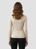 ZAFIRA | DAMSKI TOP Z DŁUGIM RĘKAWEM I WIĄZANYM KOŁNIERZEM – WYPROFILOWANA ELEGANCJA I TRWAŁY KOMFORT 2