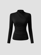 ZAFIRA | DAMSKI TOP Z DŁUGIM RĘKAWEM I WIĄZANYM KOŁNIERZEM – WYPROFILOWANA ELEGANCJA I TRWAŁY KOMFORT 3