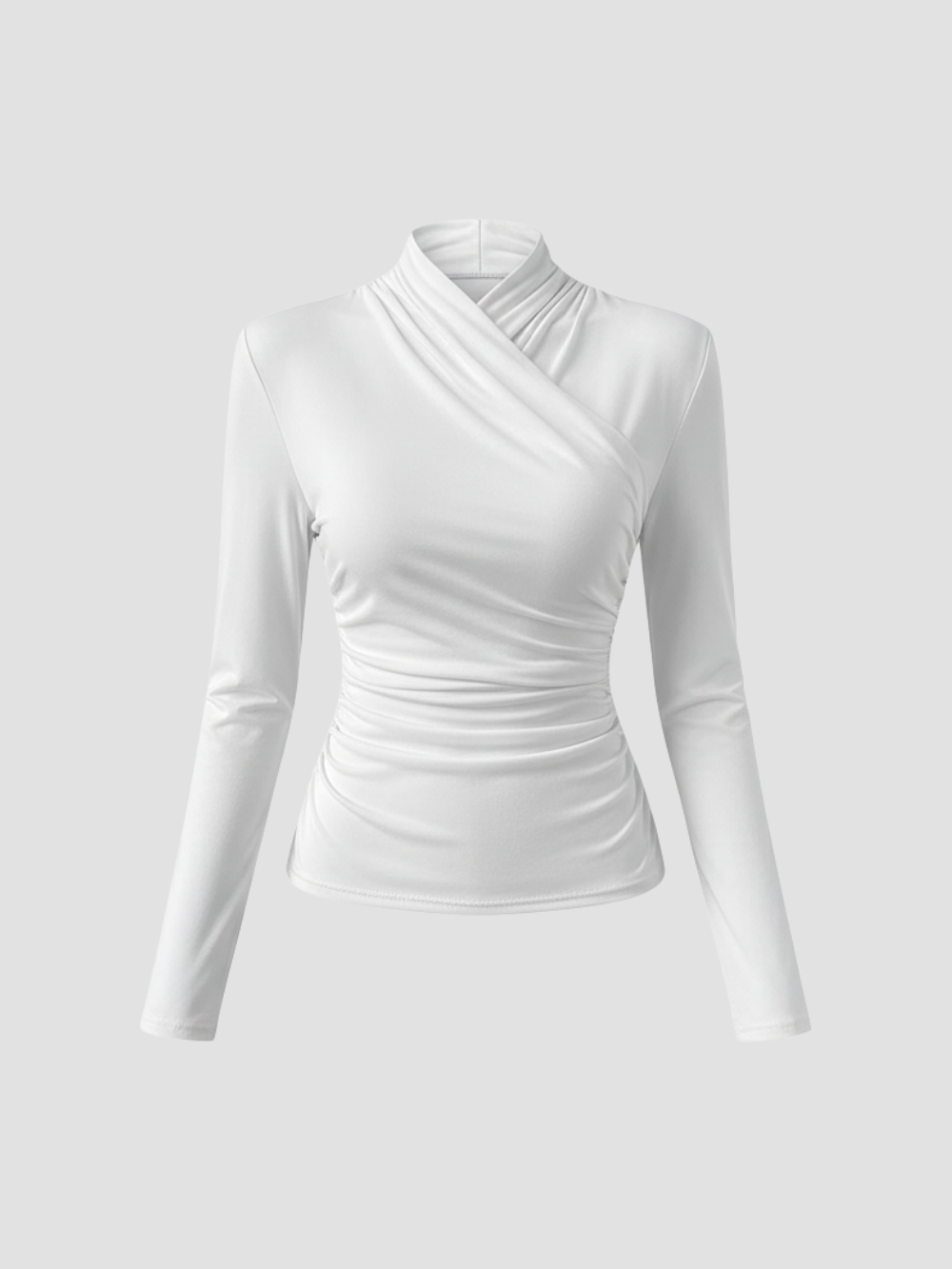 ZAFIRA | DAMSKI TOP Z DŁUGIM RĘKAWEM I WIĄZANYM KOŁNIERZEM – WYPROFILOWANA ELEGANCJA I TRWAŁY KOMFORT 5