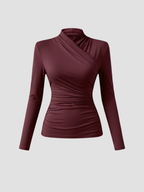 ZAFIRA | DAMSKI TOP Z DŁUGIM RĘKAWEM I WIĄZANYM KOŁNIERZEM – WYPROFILOWANA ELEGANCJA I TRWAŁY KOMFORT 7