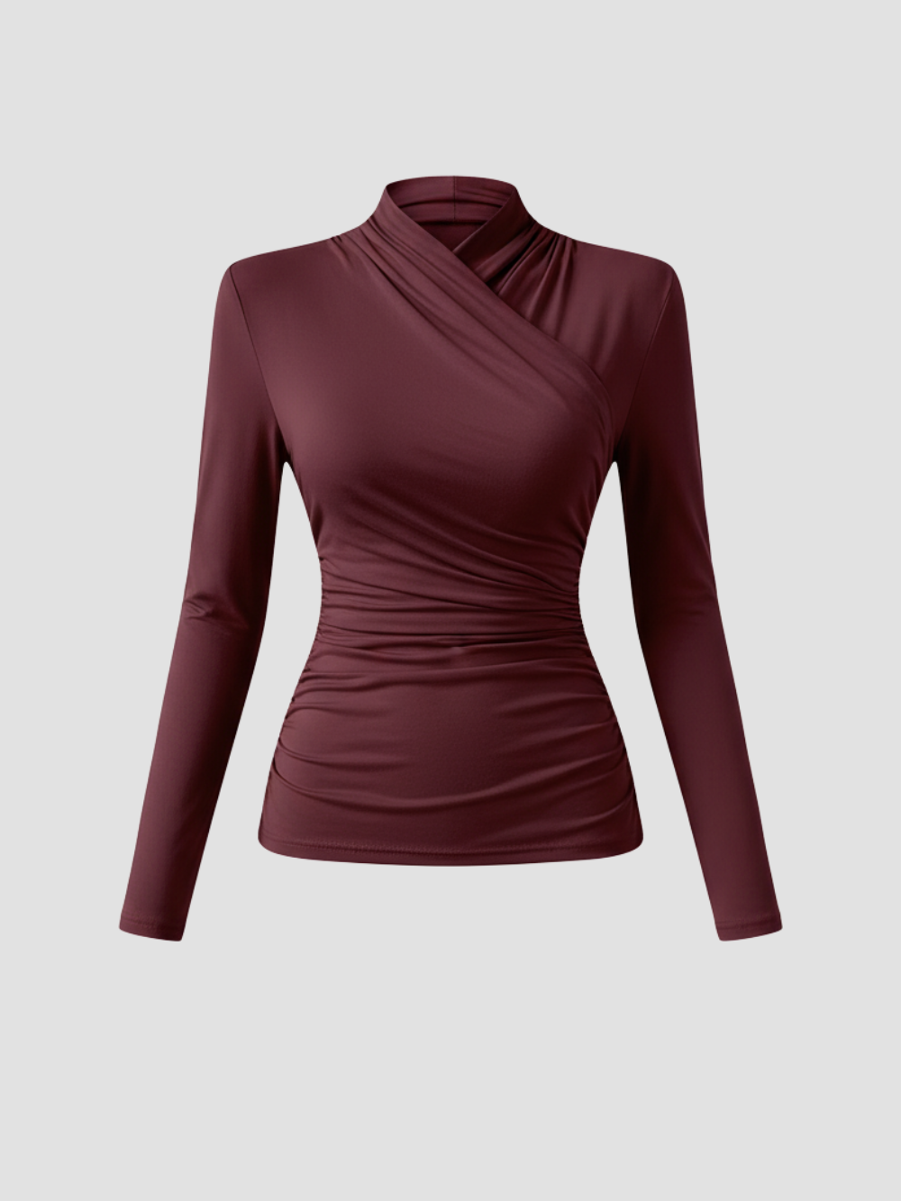 ZAFIRA | DAMSKI TOP Z DŁUGIM RĘKAWEM I WIĄZANYM KOŁNIERZEM – WYPROFILOWANA ELEGANCJA I TRWAŁY KOMFORT 7
