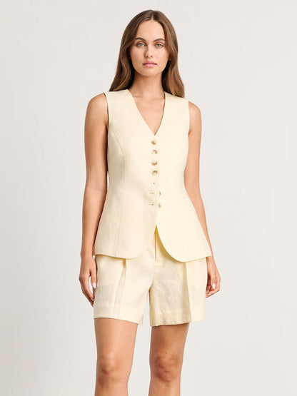 Zestaw damski – kamizelka + szorty – komfort i styl na lato