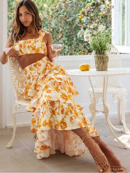 Zestaw damski – letni komplet Ibrahimma o świeżym designie i wygodnym kroju