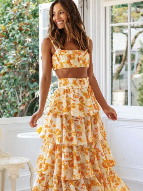 Zestaw damski – letni komplet Ibrahimma o świeżym designie i wygodnym kroju