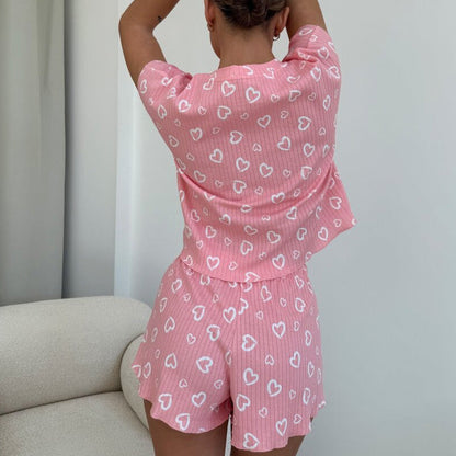 Zestaw damski – szorty w stylu domowym