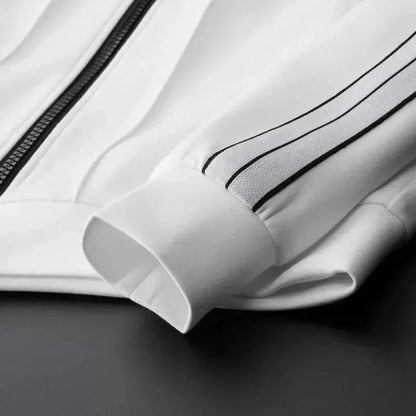 Zestaw dresowy w paski z suwakami dla mężczyzn 6