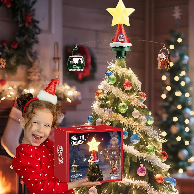 Zestaw pociągu Świętego Mikołaja – z torami, muzyką i ozdobami choinkowymi 6