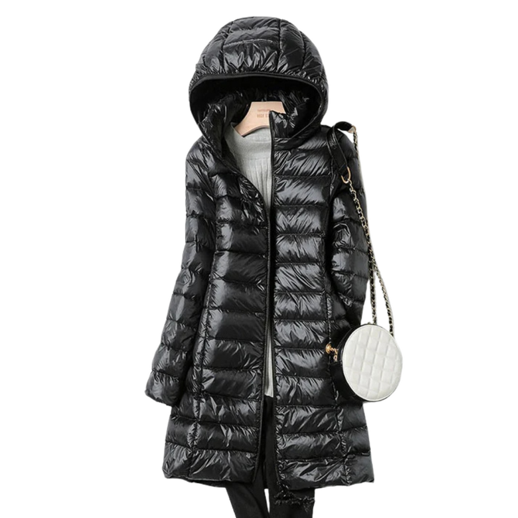 Zimowy płaszcz puchowy o regularnym kroju dla kobiet 2