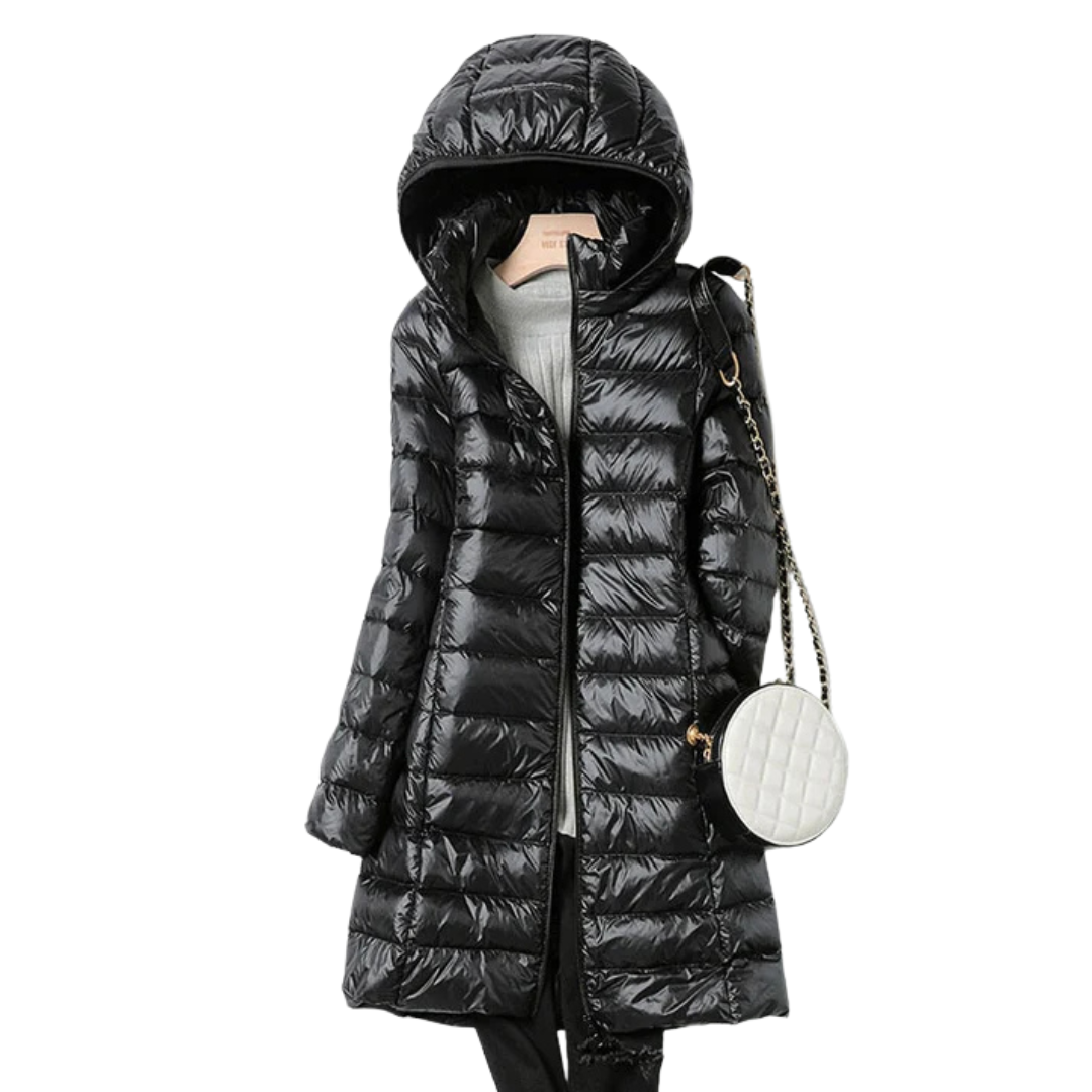 Zimowy płaszcz puchowy o regularnym kroju dla kobiet 2