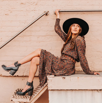 Zoey - Skórzane obcasy w stylu vintage elegancji 5