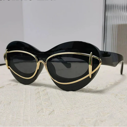 Damskie Okulary – Podwójny Montaż i Nowoczesna Elegancja